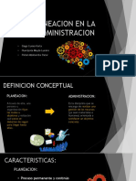 Planeacion en La Administracion