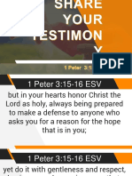 Share Your Testimony