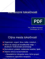 Mehanizmi Toksicnosti