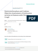 Dextromethorphan and Codeine Objective Assessment