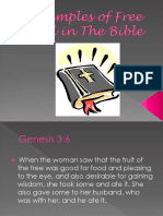 Examples of Free Will in The Bible