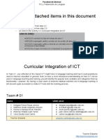 TIC (2017.11.12) 4.2. Curricular Integration of ICT - Team 01