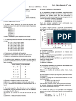 Exercícios de Estatística 2