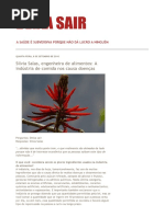 A Indústria de Alimentos Causam Doenças