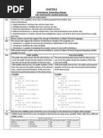 Chapter-6 Inheritance: Extending Classes: Public Yes Yes Private No No Protected Yes No