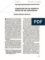 1991 0EC Algunas Concepciones de Los Maestros en La Enseñanza de Las Matemáticas