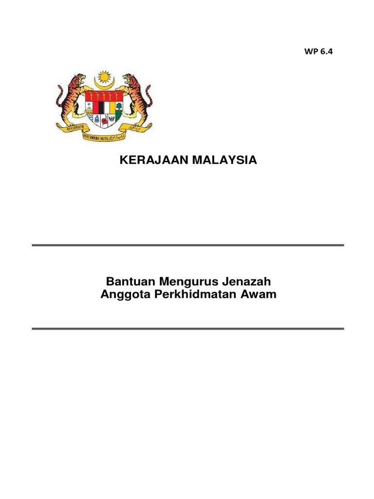 Surat Akuan Penerimaan Bayaran Mengurus Jenazah Lampiran B1