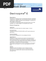 Product Sheet: Dextrozyme E