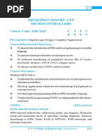 Microprocessors and Microcontrollers