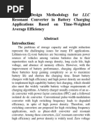 Optimal Design Methodology For LLC Resonant Converter in Battery Charging Applications Based On Time-Weighted Average Efficiency