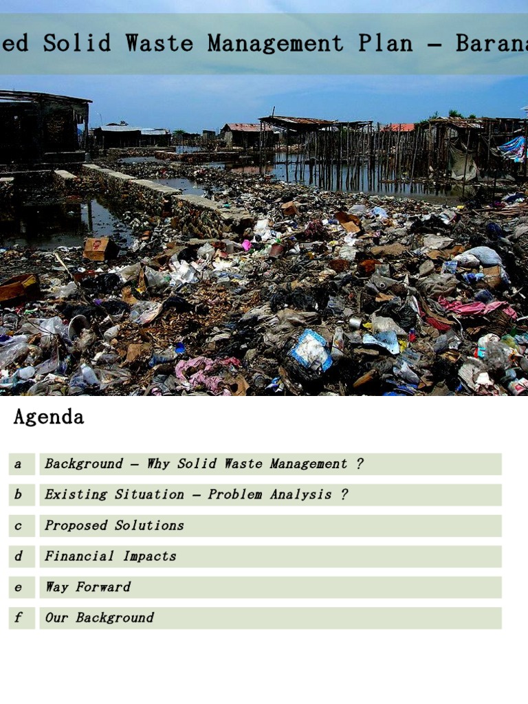 Municipal Solid Waste Management Plan | PDF | Municipal Solid Waste ...
