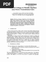 Induced Voltages in Metallic Pipelines Near Power Transmission Lines