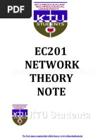 Network Theory EC201 Note