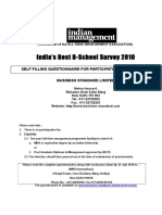 India's Best B-School Survey 2010