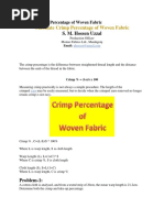 Weaving Calculation Formulas Guide | PDF | Yarn | Textiles