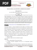 Download TRANSACTIONAL ANALYSIS FOR CLASSROOM MANAGEMENT by scholarlyresearchj SN365439749 doc pdf