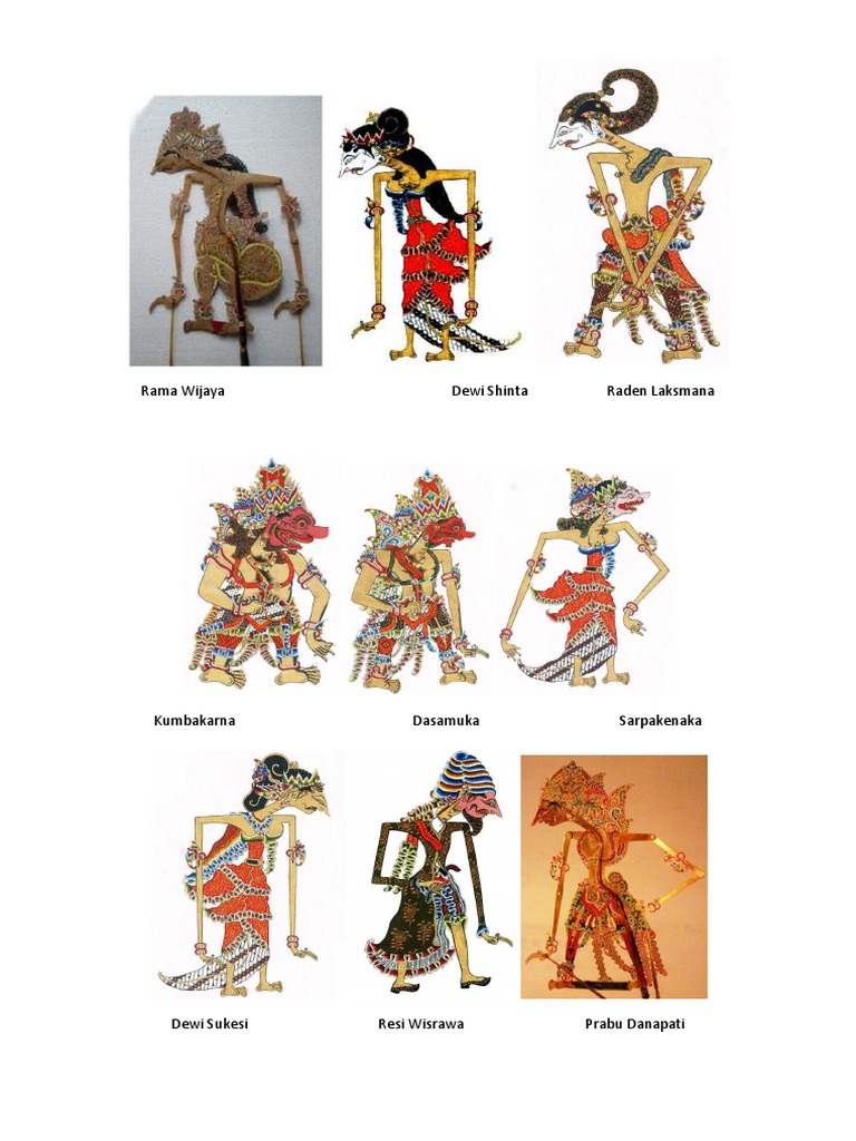 Karakter Wayang Rama Wijaya dan Laksmana | PDF