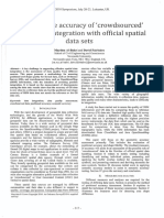 Assessing The Accuracy of Crowdsourced Data and Its Integration Ith Official Spatial Data Sets