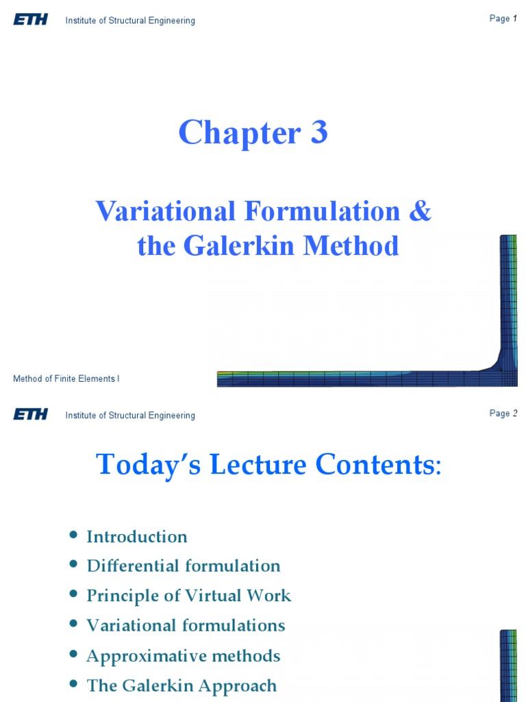 Lecture3 PDF | PDF | Finite Element Method | Calculus Of Variations