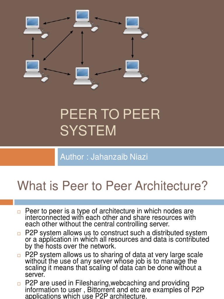 Understanding PeertoPeer Network Architectures and Protocols PDF