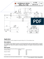 Hydraulic Rock Drill HL 710S: Application Description