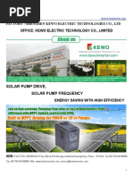 Kewo Solar Pump Drive Catalog