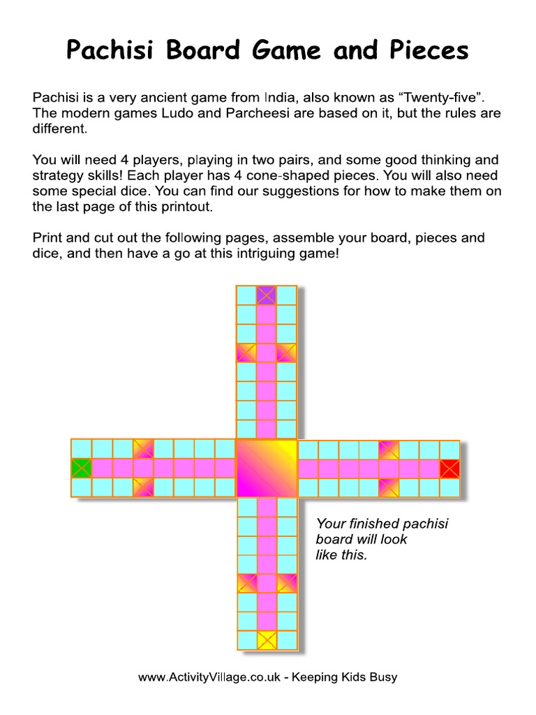 Pachisi Game Board | PDF