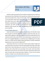 Format Penulisan Manuskrip SCRIPTA