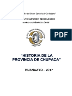 Historia de La Provincia de Chupaca - Original PDF