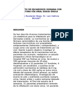 Tratamiento de Escabiosis Humana Con Ivermectina Vía Oral Dosis Única