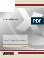 Audit of Elections Canada Inventory Controls Framework