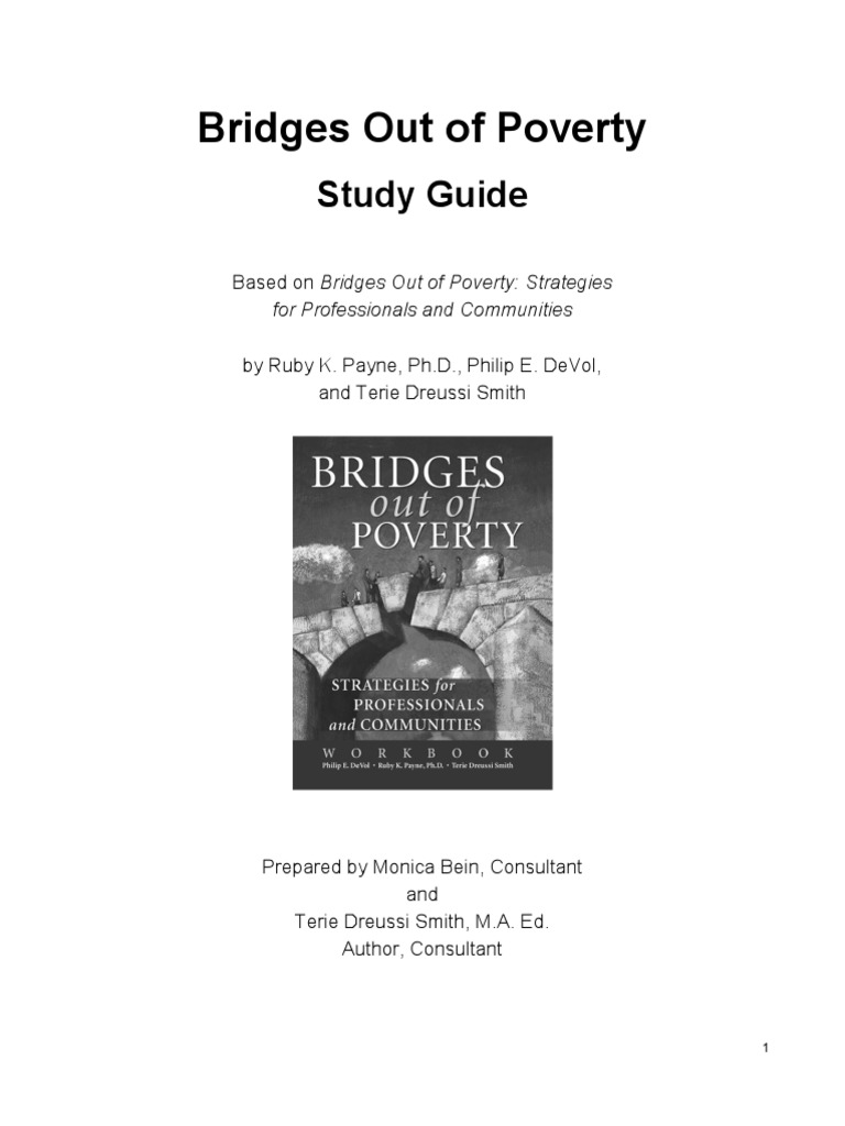 Study Guide Bridges Out of Poverty | PDF | Social Capital | Poverty