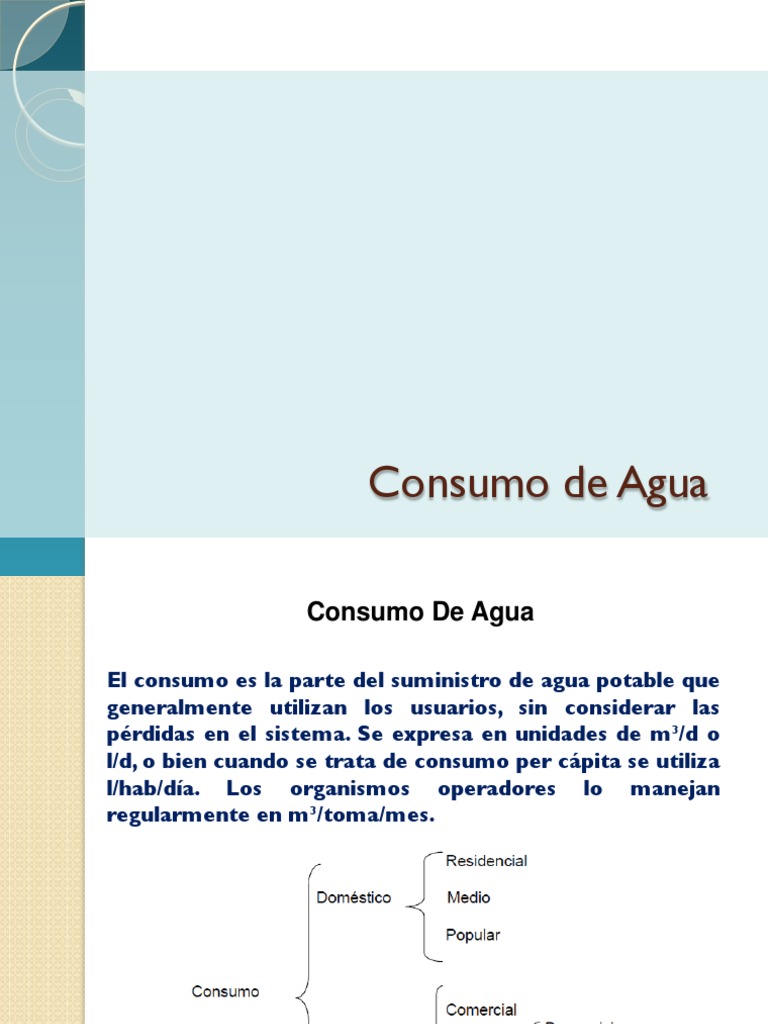 Consumo de Agua PDF | PDF | Consumo (economía) | Agua
