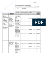 Matriz Técnica de Evaluacion Lenguaje 4 Básico