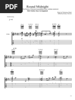 Round Midnight - solo guitar arrangement