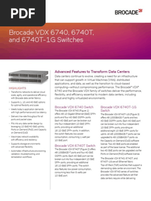 Brocade Vdx 6740 Switches Ds I Pv6 Computer Network