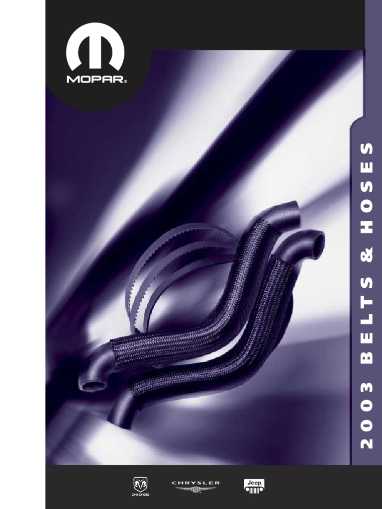 Mopar belts and hoses.pdf Belt (Mechanical) Chrysler Free 30day