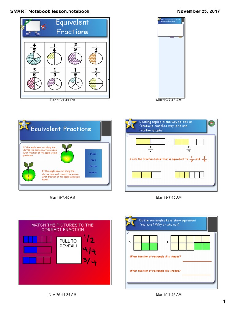 Iwb Lesson | PDF | Fraction (Mathematics) | Cognition