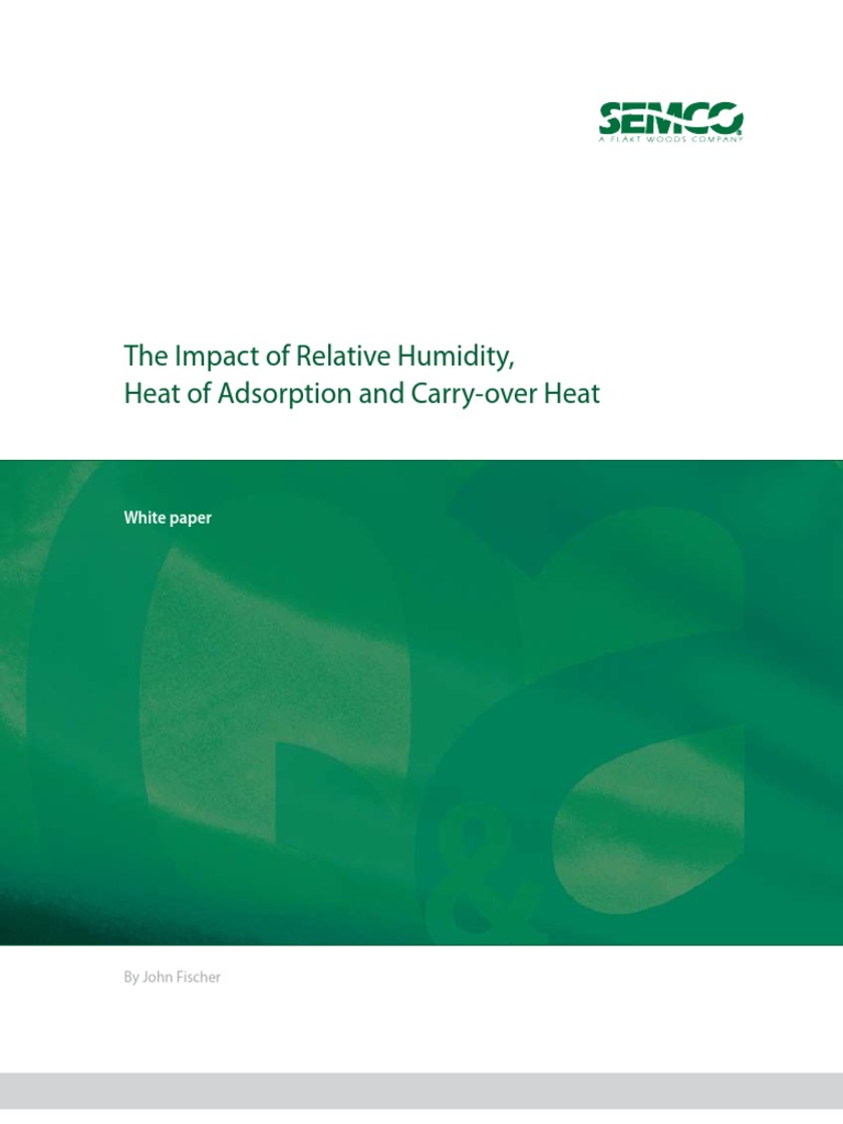 Passive Dehumidification Wheel Basics PDF Relative Humidity Humidity