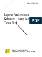 Laporan Perekonomian Kabupaten Padang Lawas Utara 2015