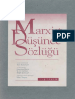 Tom Bottomore Marxist Düşünce Sözlüğü İletişim Yayınları