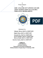 Thermodynamic Analysis of Vapour Cascade Refrigaration System Using R-12 & R-404a (Alternative Refrigarent)