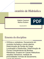 Apresentacao Laboratorio de Hidraulica