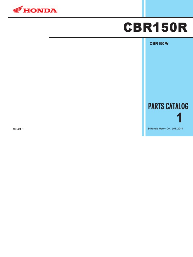 Katalog Suku Cadang CBR 150R K45A | PDF
