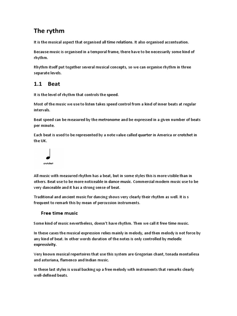 The Rythm: 1.1 Beat | PDF | Rhythm | Poetics