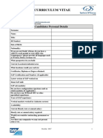 SAP Information Page and Matrix 2017