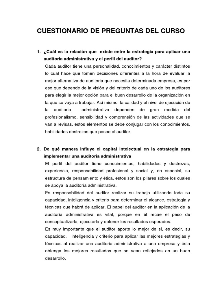 Proceso Administrativo Cuestionario #1, PDF, Responsabilidad social  corporativa
