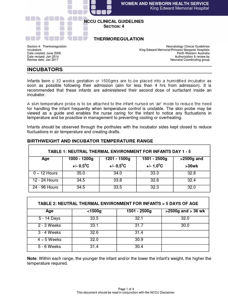 Incubators | PDF | Neonatal Intensive Care Unit | Neonatology