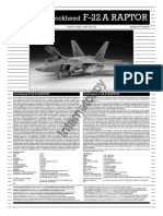 80-4386 - Revell Lockheed F-22A RAPTOR Build Manual