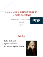 3 Anamnesis y Examen Físico Hemato